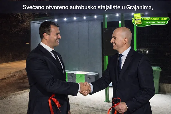 Svečano otvoreno autobusko stajalište u Grajanima, Visoki!